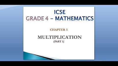 ICSE Grade 4 Mathematics Chapter 4 