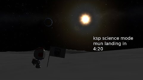 KSP Science mode Mun landing speedrun in 4:20 [Former PB]