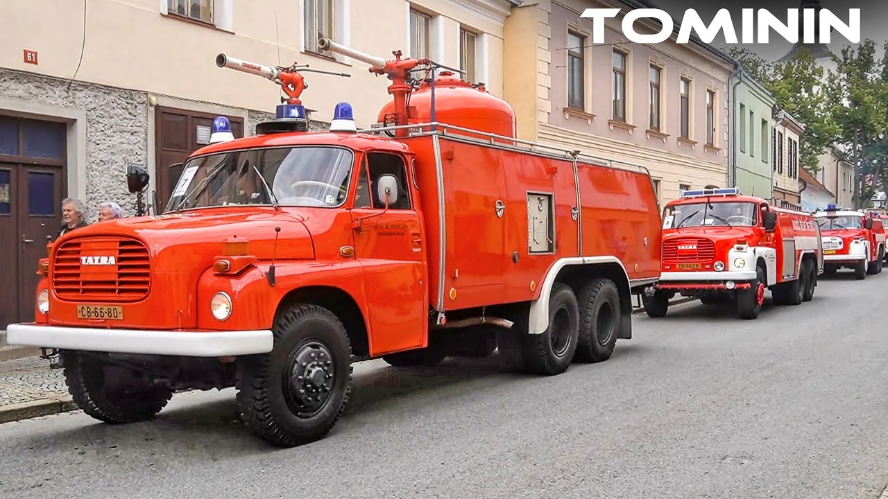 Sraz Legendy TATRA 148 🇨🇿 Kamenice nad Lipou 2025 🚒🚒 FireTruck convoy
