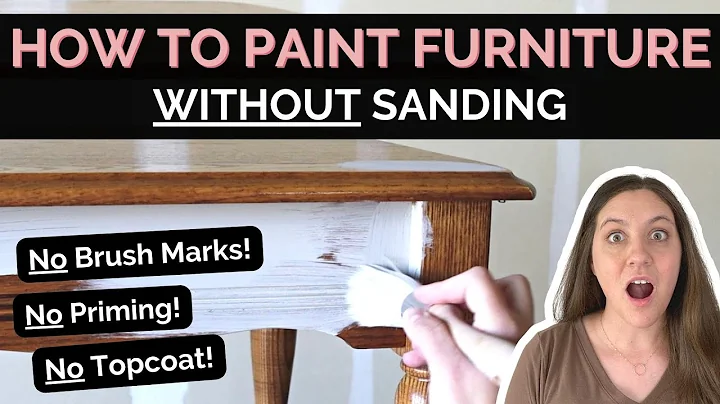 How to Paint Furniture WITHOUT Sanding | No Brush Marks - No Priming - No Topcoat