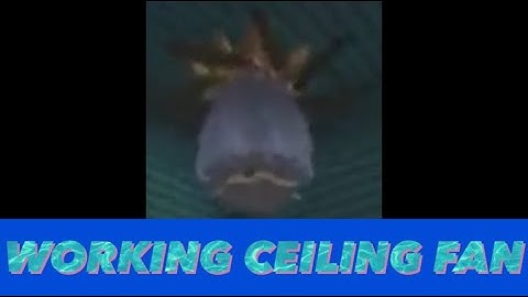 Making a (WORKING) Ceiling fan in minecraft bedrock. (Command blocks required)