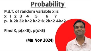 Probability density function Example 02 of random variable