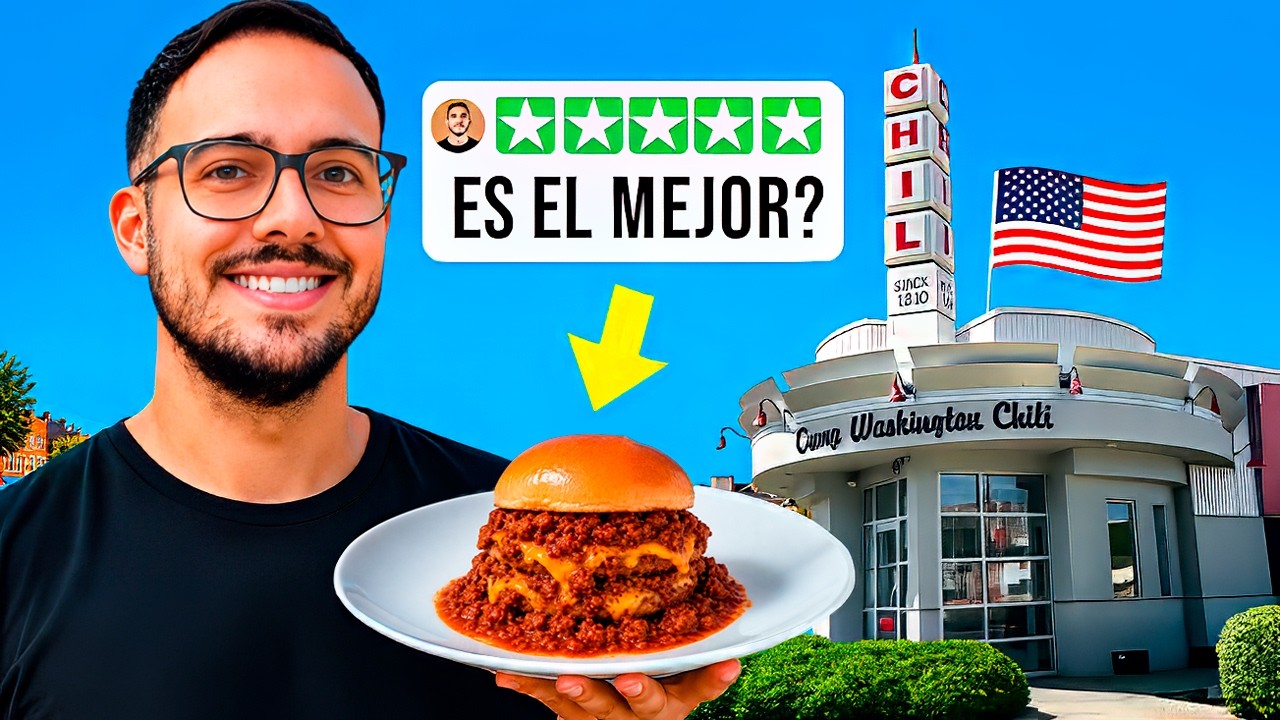 PRUEBO el CHILI más famoso de ESTADOS UNIDOS 🍝 Camp Washington Chili Cinncinati