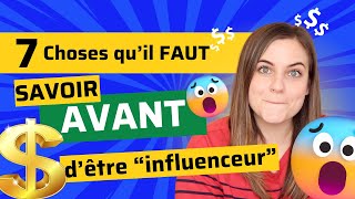 Ce qu’il faut savoir avant de devenir influenceur 💶💰