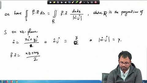 Lecture 55 : Surface integral (Contd.)
