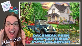 Diamond Art Club Sneak Peek  'Simpler Times' by Dona Gelsinger  diamond painting