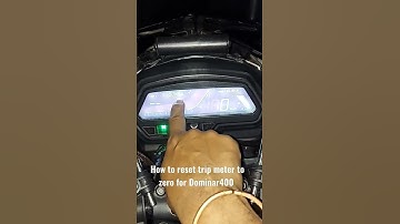 How to set trip meter to zero for Dominar400 #bts #shorts #how #howto