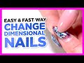 Easy Way to Change A Dimensional Gel Nail Look