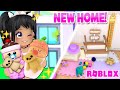 Moving into our new family home in club roblox tour