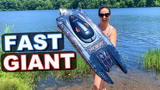 You Won't Believe the SPEED of this MASSIVE RC BOAT!! - Pro Boat Blackjack 8s - TheRcSaylors