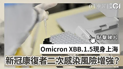 Omicron XBB.1.5現身上海　新冠康復者二次感染風險增強？ - 天天要聞