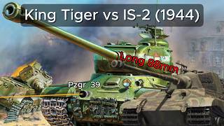King Tiger vs IS-2 (1944) ; Armor Penetration Simulation