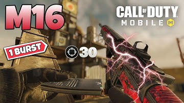 1 Burst M16 Gunsmith Season 10!!? Accurate M16 Loadout!!! Call Of Duty Mobile