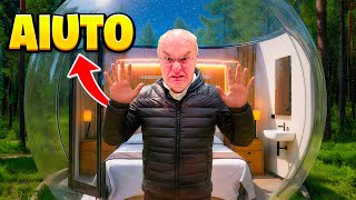 PAPÀ HO SPESO 500 EURO PER DORMIRE in UNA BOLLA di VETRO NEL BOSCO! *IMPAZZISCE*
