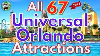 Universal Orlando Resort ATTRACTION GUIDE - Universal Studios, Islands of Adventure \& Volcano Bay