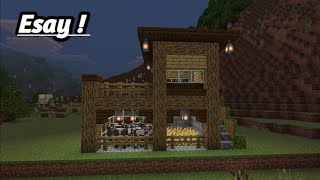 how to make minecraft easy starter house 🏠| minecraft house tutorial 🤫 #minecraft #minecrafttutorial