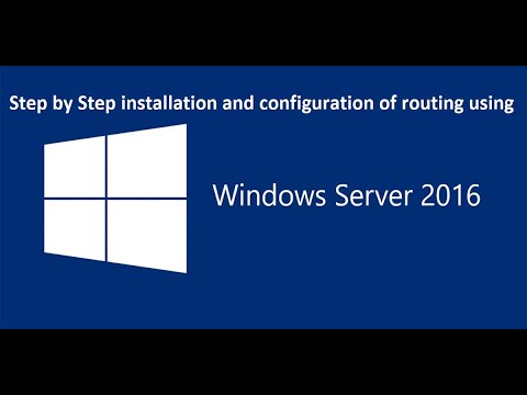 Step by Step installation and configuration of routing using windows ...