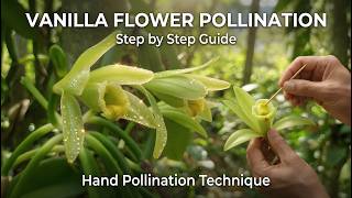 How to Pollinate Vanilla Flowers (Step-by-Step) | Vanilla Flower Pollination Method🌿