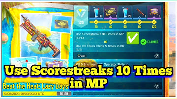 Call Of Duty Mobile Use Scorestreaks 10 Times in MP Task Complete