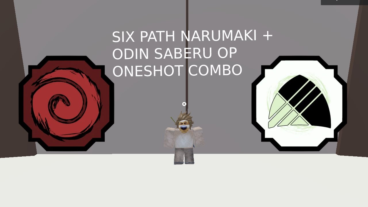 SIX PATHS NARUMAKI ODIN SABERU OP ONESHOT COMBO Shindo Life Roblox six-paths-narumaki-odin-saberu-op-oneshot-combo-shindo-life-roblox