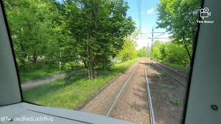 #TramRide from Bratislawska to Politechnika - look at all that green! 🥦🥬🫑🫑🍏🍐