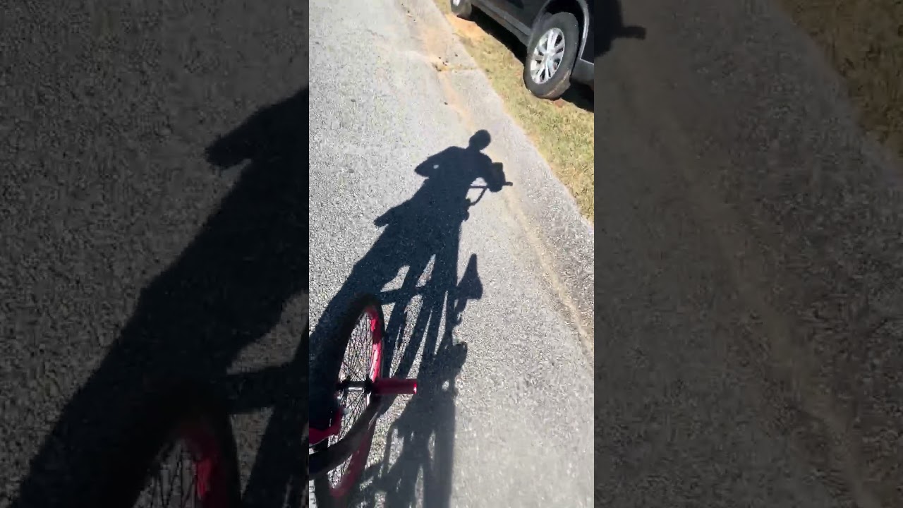 Bike riding with my brother