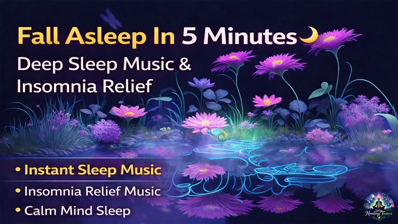 Fall Asleep In 5 Minutes 🌙 Deep Sleep Music & Insomnia Relief