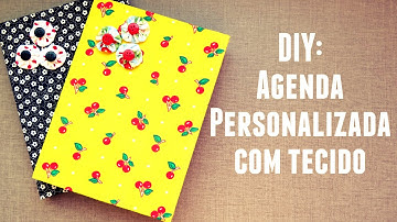 DIY: agenda forrada com tecido