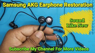 Samsung AKG Earphone Restoration | Disassembly & Wire Replacement
