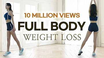 STANDING FULL BODY FAT BURN WORKOUT l 10 Million Views Renewal / FUN & EFFECTIVE Full Body Challenge