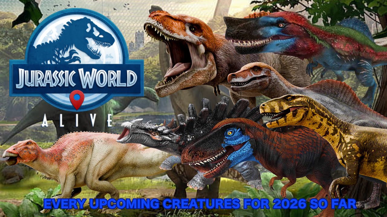 Every Upcoming Creatures For 2026 So Far - Jurassic World Alive