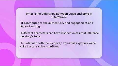 What Is the Difference Between Voice and Style in Literature? - The Prose Path