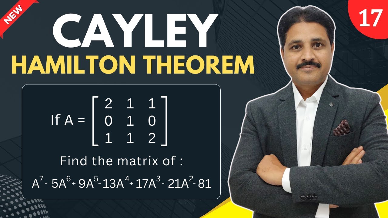 CAYLEY HAMILTON THEOREM SOLVED PROBLEM 17 IN HINDI LECTURE 18 | UNIT ...