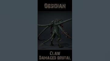Obsidianclaw Damaged Brutal 360 #character #rogerkint #animation #gaming #unity #unreal #obsidian