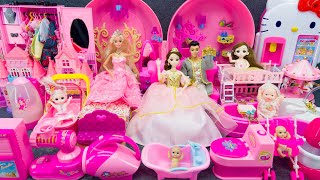 20 Minutes Satisfying With Unboxing Cute Princess Bedroom Wardrobe Dress Up Playset ASMR｜Review Toys