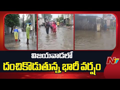 Montha Cyclone Updates | విజయవాడ రోడ్లు జలమయం.. యాక్షన్లోకి VMC సిబ్బంది.. | NTV Telugu - NTVTELUGU
