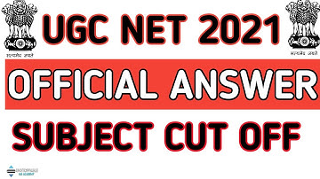 OFFICIAL UPDATE | ugc net official answer key 2021 | ugc net cut off 2021 | ugc net result 2021