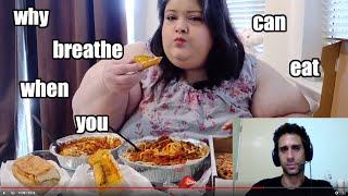 Hungry Fat Chick - Massive Italian Feast Mukbang - Video Breakdown Hungry Fat Chick - Massive Italian Feast Mukbang - Video Breakdown