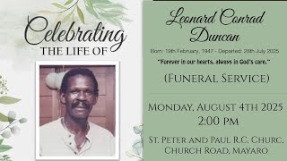The Funeral Service of Leonard Conrad Duncan