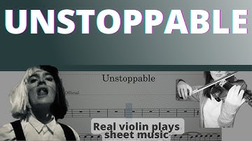 Sia | Unstoppable I Real Violin Plays Sheet Music
