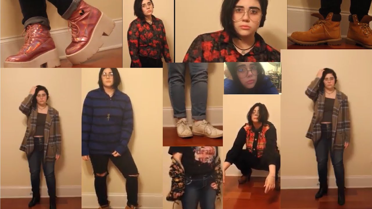 aesthetic grunge vintage fall plus size lookbook youtube