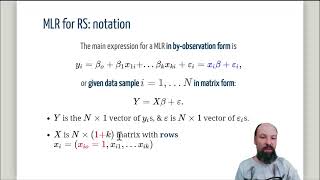 Time Series, last year lecture 7 - Multivariate Linear Regression (08.03.22)