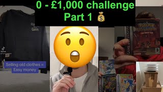 £0-£1,000 challenge part one - what sold this week?