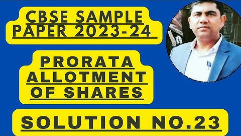 Solution no. 23 of Accountancy sample paper For Cbse board exam 2024  @sethsaccountancytricks