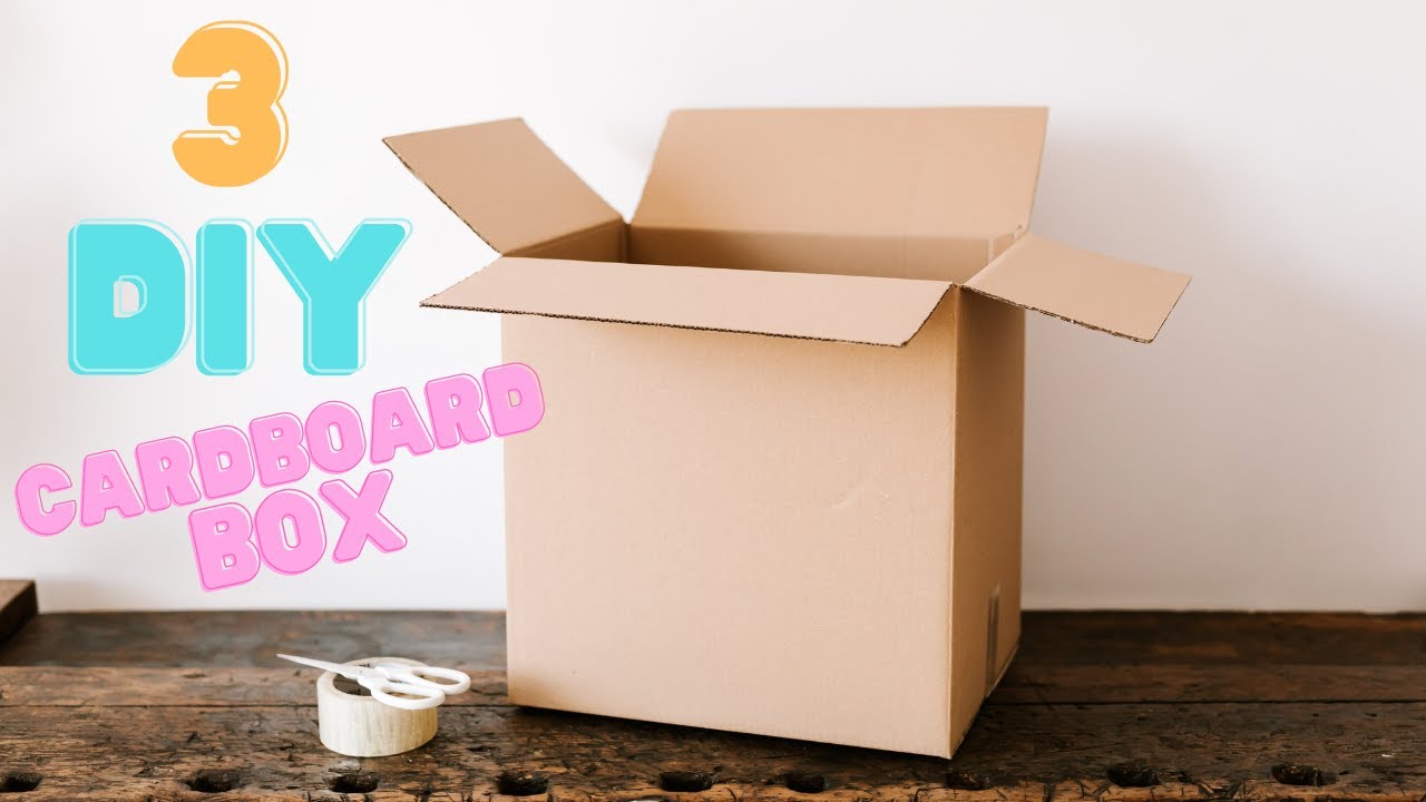 3 DIY Practical storage solutions with cardboard boxes - YouTube