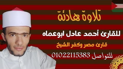 بهدوووء تااام وانفراد من القارئ #احمد_عادل_ابوعماه بتألق ✋️