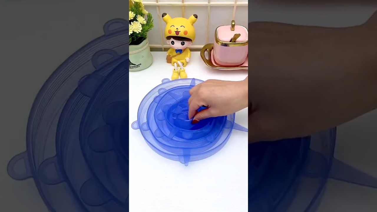 Reusable Silicone Stretch Lids 🥣✨ | 6 Pcs Bowl, Pot & Can Covers | Eco-Friendly Food Storage 🌍