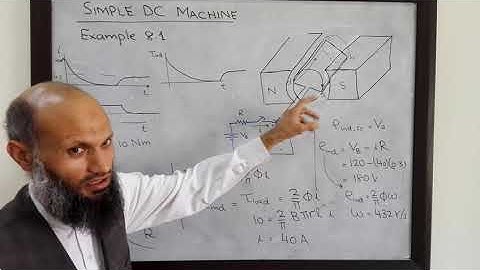 EE213 - 14b - Working of DC motors and generators explained with a numerical exam