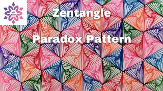 Zentangle || Paradox Pattern || For Beginners|| Tutorial