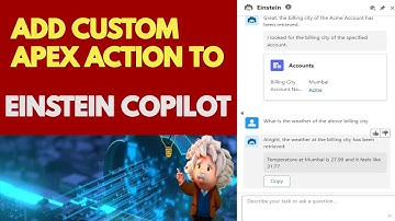 Advance AI - Add custom Apex action to Einstein Copilot.
